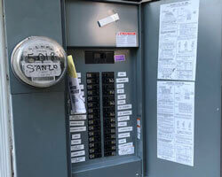 main panel with meter