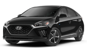 black hyundai ioniq phev